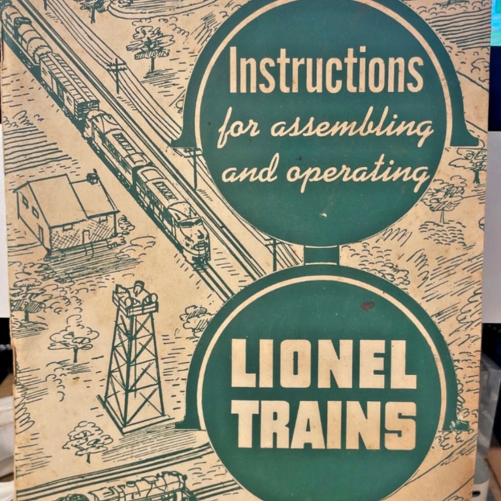 Vintage 1951 Manuel For Assembling - Operating Lionel Trains205689117813